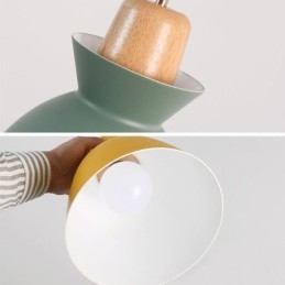 Suspension Macaron Simple Nordique en Fer Arti Trois Lumières