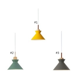Suspension nordique Macaron Island à 3 lumières, design simple en fer, style Arti