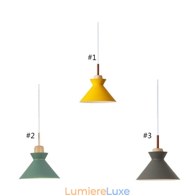 Suspension nordique Macaron Island à 3 lumières, design simple en fer, style Arti