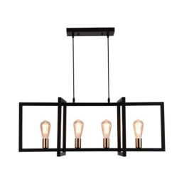 Suspension 4 lumières de style industriel Lightingway