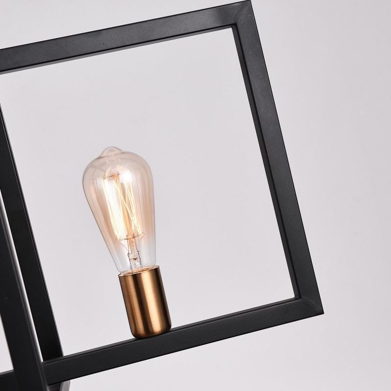 Suspension 4 lumières de style industriel Lightingway