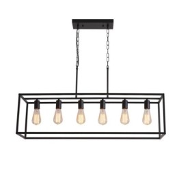 Luminaire suspendu de ferme, luminaires suspendus pour îlot, 6 lumières