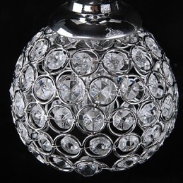 Lustre en cristal moderne contemporain en métal