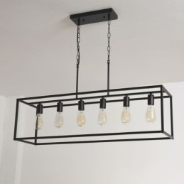 Luminaire suspendu de ferme, luminaires suspendus pour îlot, 6 lumières