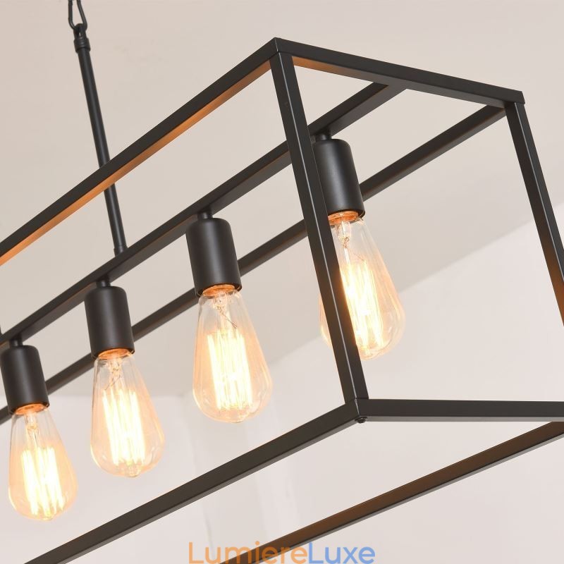 Luminaire suspendu de ferme, luminaires suspendus pour îlot, 6 lumières