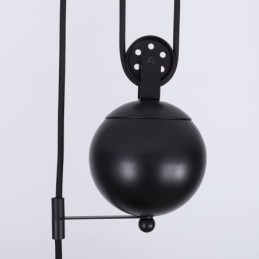 Suspension à poulie de style industriel, design rétractable, hauteur réglable