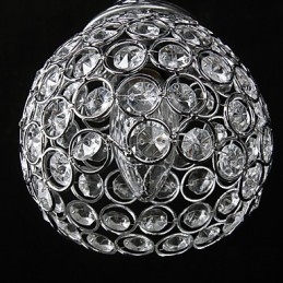 Lustre en cristal moderne contemporain en métal
