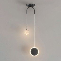 Suspension à anneau rond Lampe suspendue boule moderne