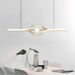 Lampe suspendue linéaire moderne à longue bande