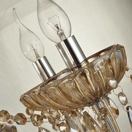 Lustre en verre cristal contemporain moderne