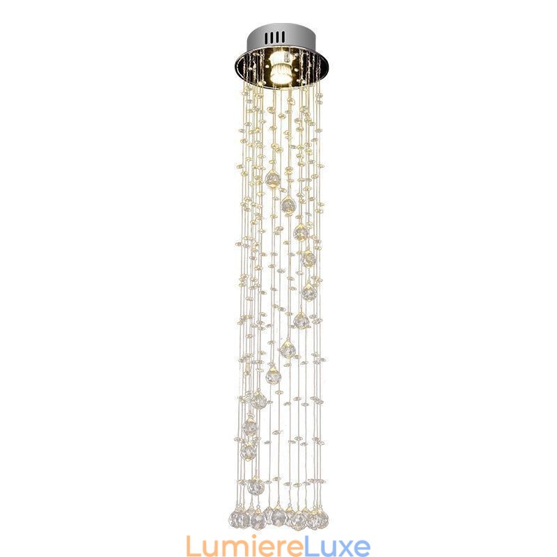 Lustre de luxe de grande taille, luminaire de plafond moderne en cristal encastré