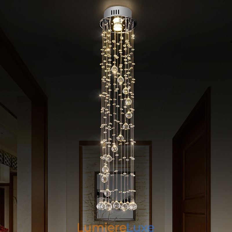 Lustre de luxe de grande taille, luminaire de plafond moderne en cristal encastré
