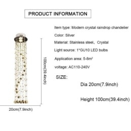 Lustre de luxe de grande taille, luminaire de plafond moderne en cristal encastré