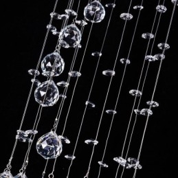 Lustre de luxe de grande taille, luminaire de plafond moderne en cristal encastré