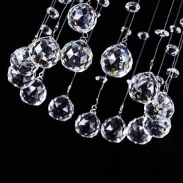 Lustre de luxe de grande taille, luminaire de plafond moderne en cristal encastré