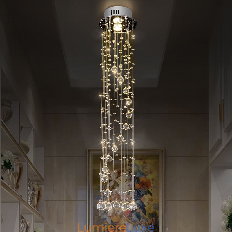 Lustre de luxe de grande taille, luminaire de plafond moderne en cristal encastré