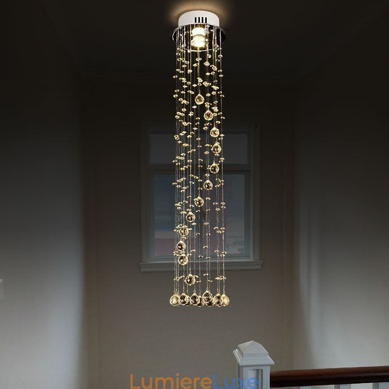 Lustre de luxe de grande taille, luminaire de plafond moderne en cristal encastré