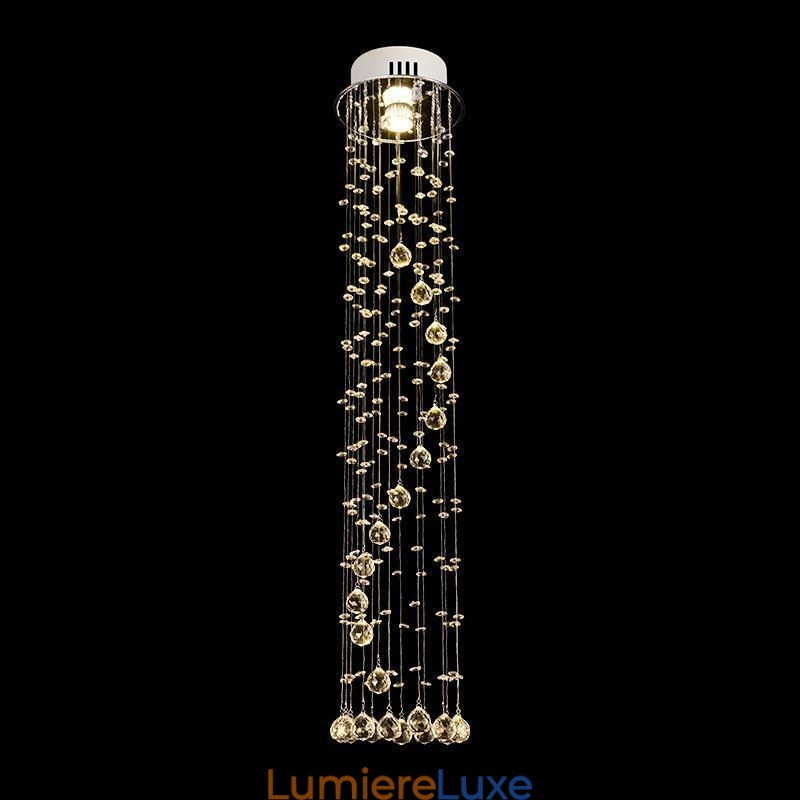Lustre de luxe de grande taille, luminaire de plafond moderne en cristal encastré