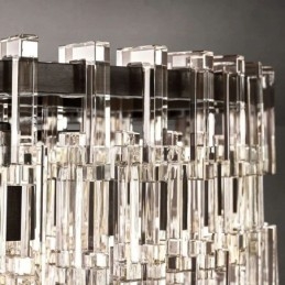 Plafonnier américain de luxe en cristal, 60 cm