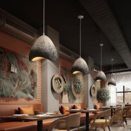 Plafonnier décoratif en résine à suspendre