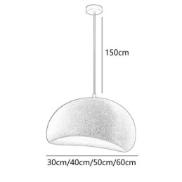 Suspension en résine Suspension minimaliste