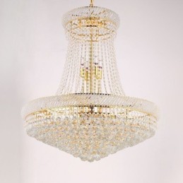Suspension en cristal, plafonnier décoratif duplex moderne