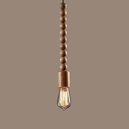 Lustre Mini Style Traditionnel Classique Bois Bambou