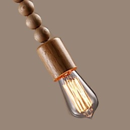 Lustre Mini Style Traditionnel Classique Bois Bambou