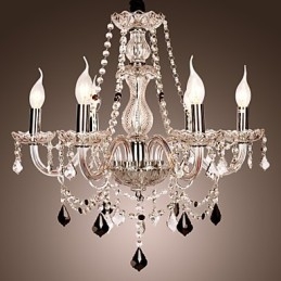 Lustre en cristal et autres verres de style rustique Lodge