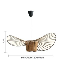 Suspension moderne simple en fer en forme de chapeau