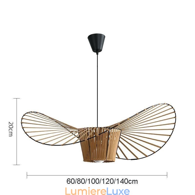 Suspension moderne simple en fer en forme de chapeau