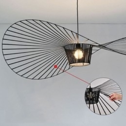 Suspension moderne simple en fer en forme de chapeau