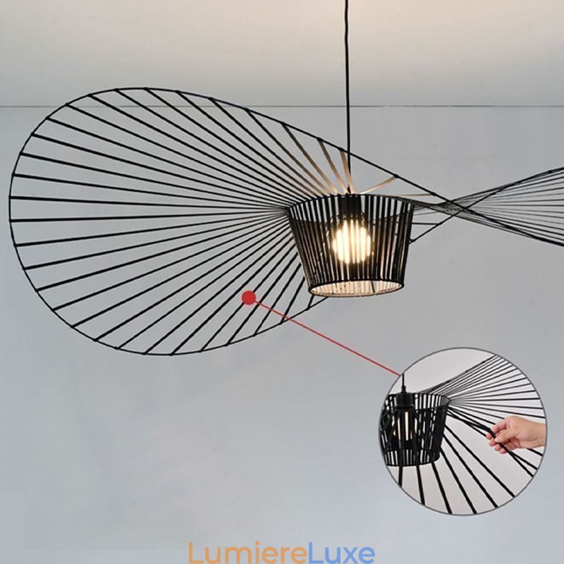 Suspension moderne simple en fer en forme de chapeau