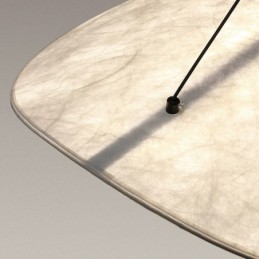 Plafonnier décoratif en soie, lumière suspendue, blanc chaud