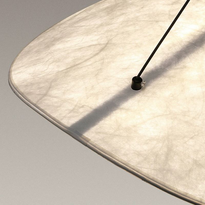 Plafonnier décoratif en soie, lumière suspendue, blanc chaud