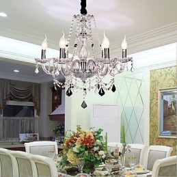 Lustre en cristal et autres verres de style rustique Lodge