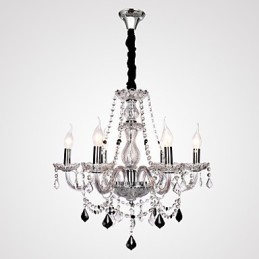 Lustre en cristal et autres verres de style rustique Lodge