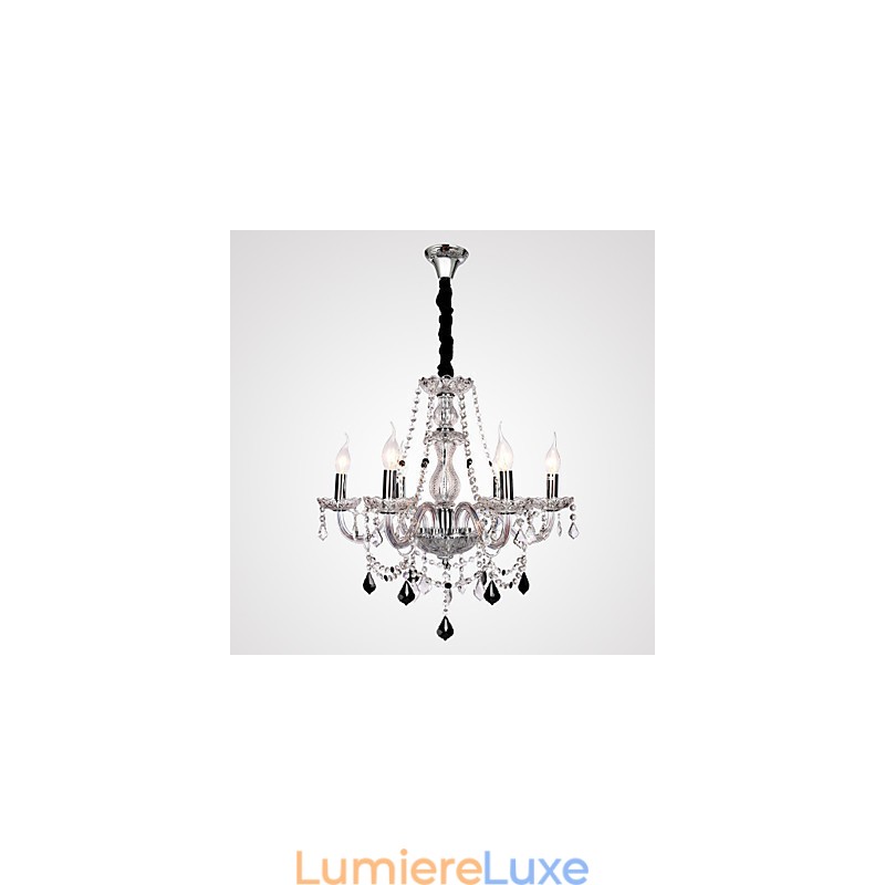 Lustre en cristal et autres verres de style rustique Lodge