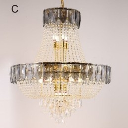 Suspension en cristal, plafonnier décoratif de luxe