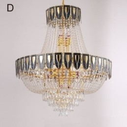Suspension en cristal, plafonnier décoratif de luxe