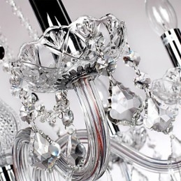 Lustre en cristal et autres verres de style rustique Lodge