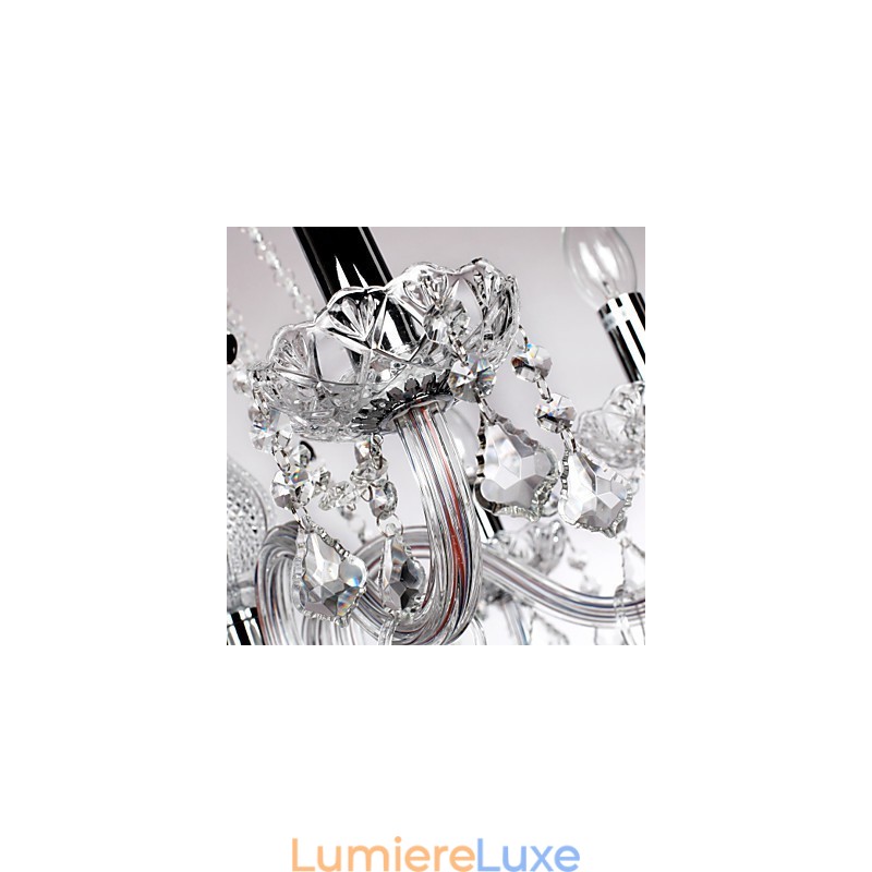 Lustre en cristal et autres verres de style rustique Lodge
