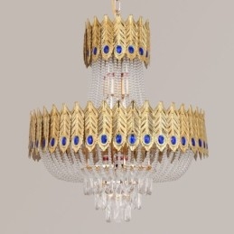 Suspension en cristal, plafonnier décoratif de luxe 60 cm
