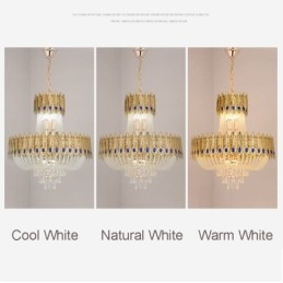 Suspension en cristal, plafonnier décoratif de luxe 60 cm