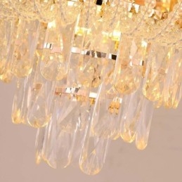Suspension en cristal, plafonnier décoratif de luxe 60 cm