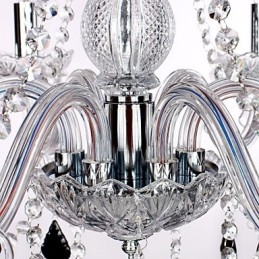 Lustre en cristal et autres verres de style rustique Lodge