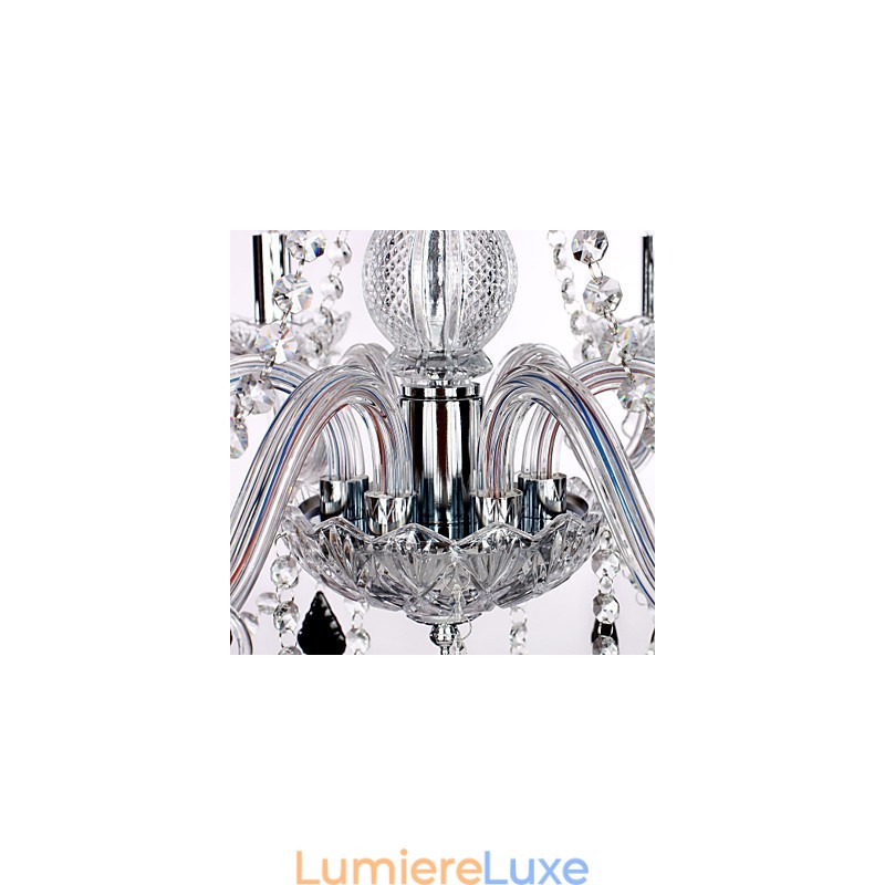 Lustre en cristal et autres verres de style rustique Lodge
