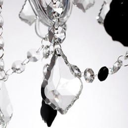 Lustre en cristal et autres verres de style rustique Lodge
