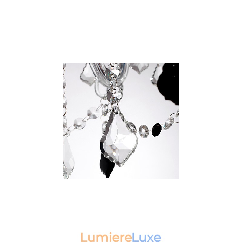 Lustre en cristal et autres verres de style rustique Lodge