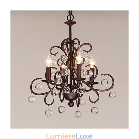 Lustre en métal peint classique traditionnel Lustre en métal peint classique traditionnel